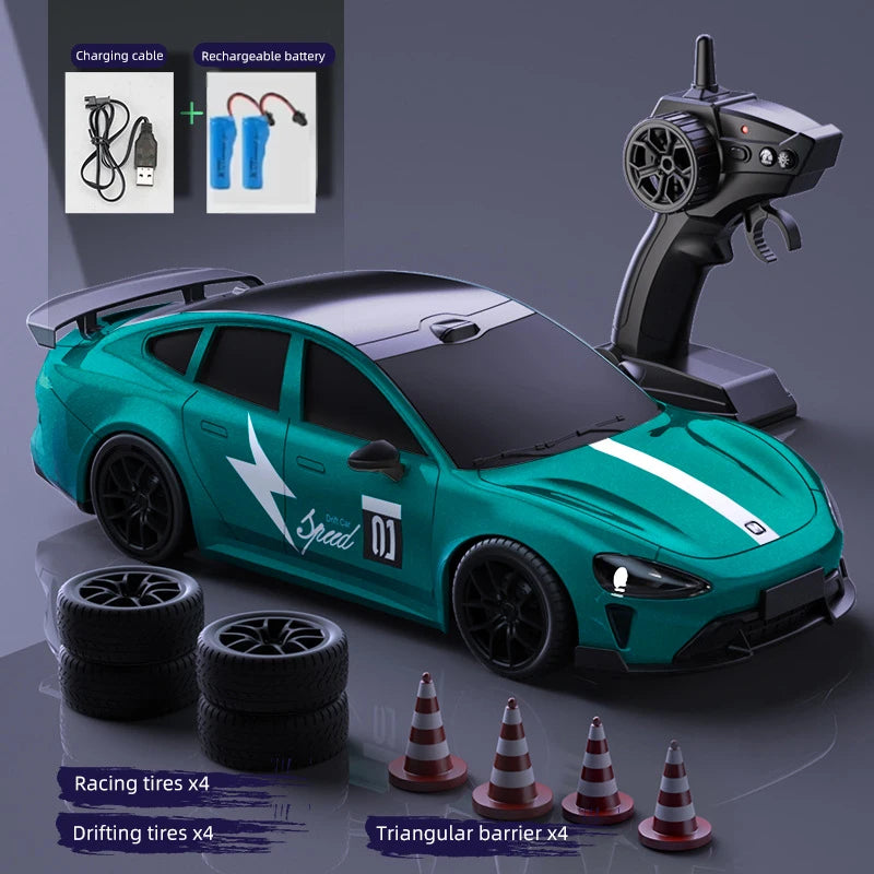 Coche de Carreras a Control Remoto 1:24, 4WD, Alta Velocidad, Juguete para Niños