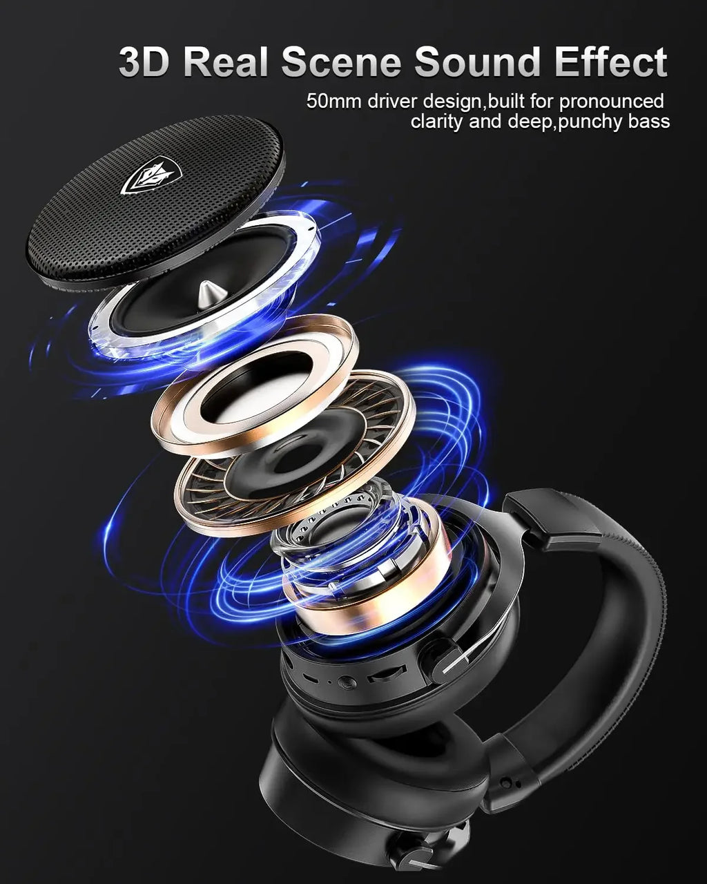 NUBWO G07 Auriculares Gaming 2.4GHz Baja Latencia