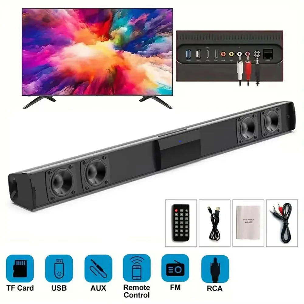 Sistema de sonido de cine en casa, altavoces Bluetooth para ordenador, barra de sonido para TV, Subwoofer, Radio, centro de música, columna Boom Box, 3dhome