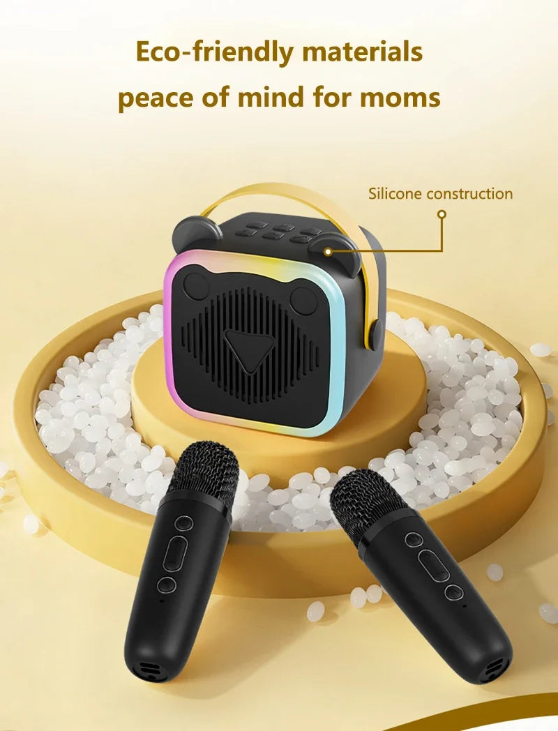 Mini Altavoz Bluetooth Portátil con Micrófono para Karaoke