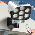 Luz Solar con Sensor de Movimiento para Exterior 77LED 2000 Lúmenes