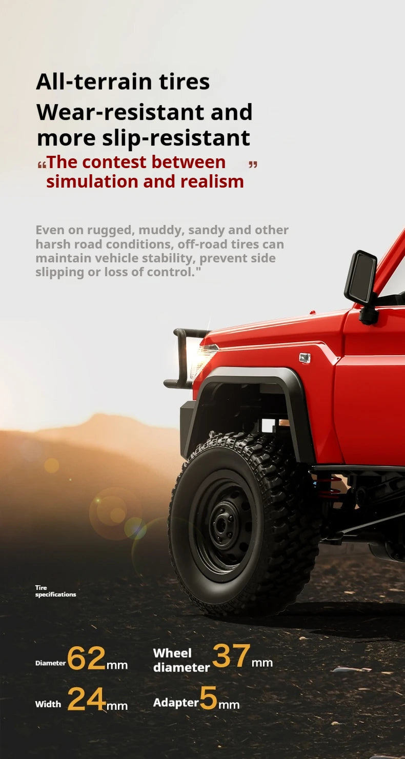 Crawler RC MN82 1:12 4WD Todoterreno con Mando