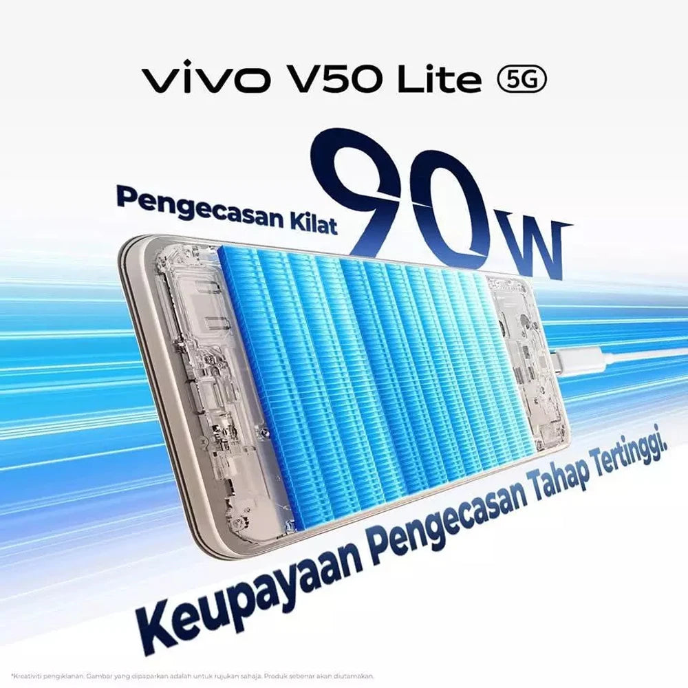 Smartphone VIVO V50 Lite 5G | AMOLED 6.67" 120Hz | Android 15 | 12GB+512GB