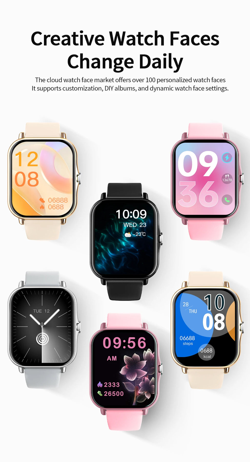 SIMSONLAB Reloj Inteligente Fitness Tracker