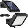 Luz Solar 56 LED Exterior con Sensor de Movimiento y Cable 5m