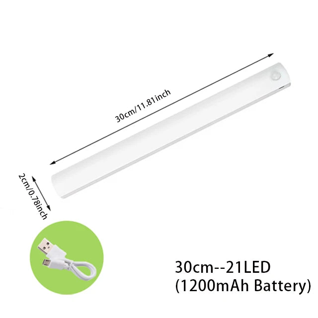 Luz Nocturna LED USB con Sensor para Gabinete