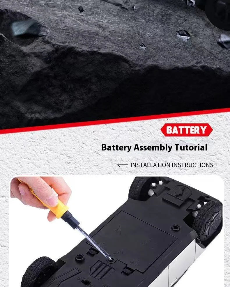 Camioneta RC 1:24, Todoterreno 4WD con Luces LED