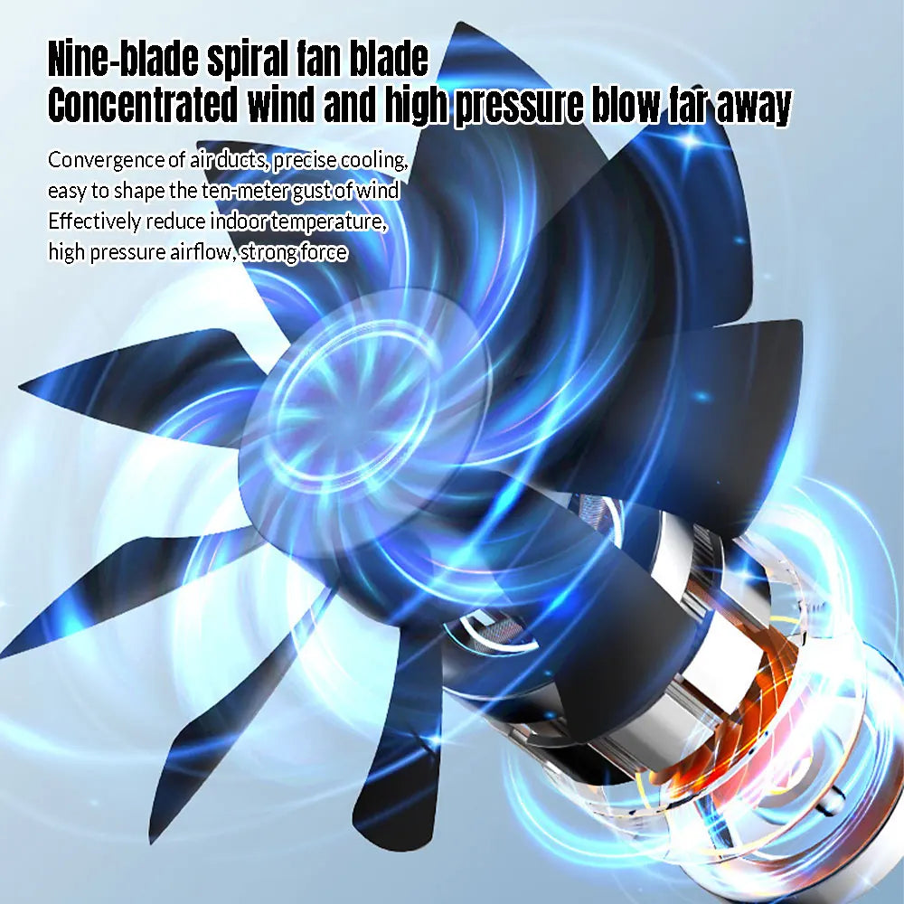 Ventilador USB de Escritorio con Humidificador y Luz LED