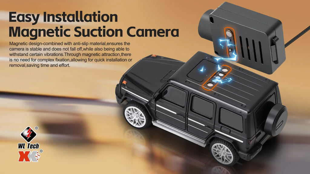 Auto RC WLtoys 1/64 Mini SUV con Cámara FPV 720P y Control por App