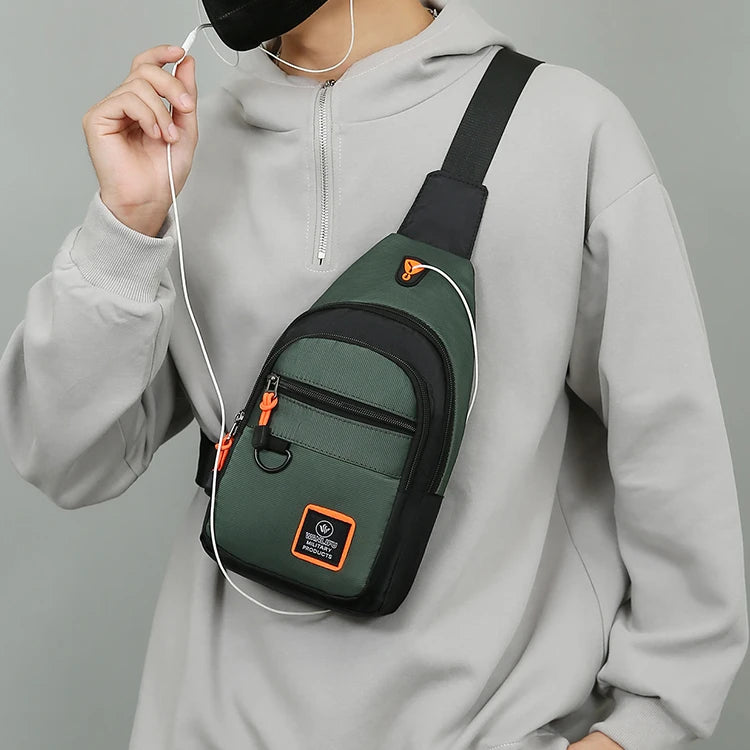 Bolso Deportivo Cruzado Impermeable para Ciclismo y Senderismo