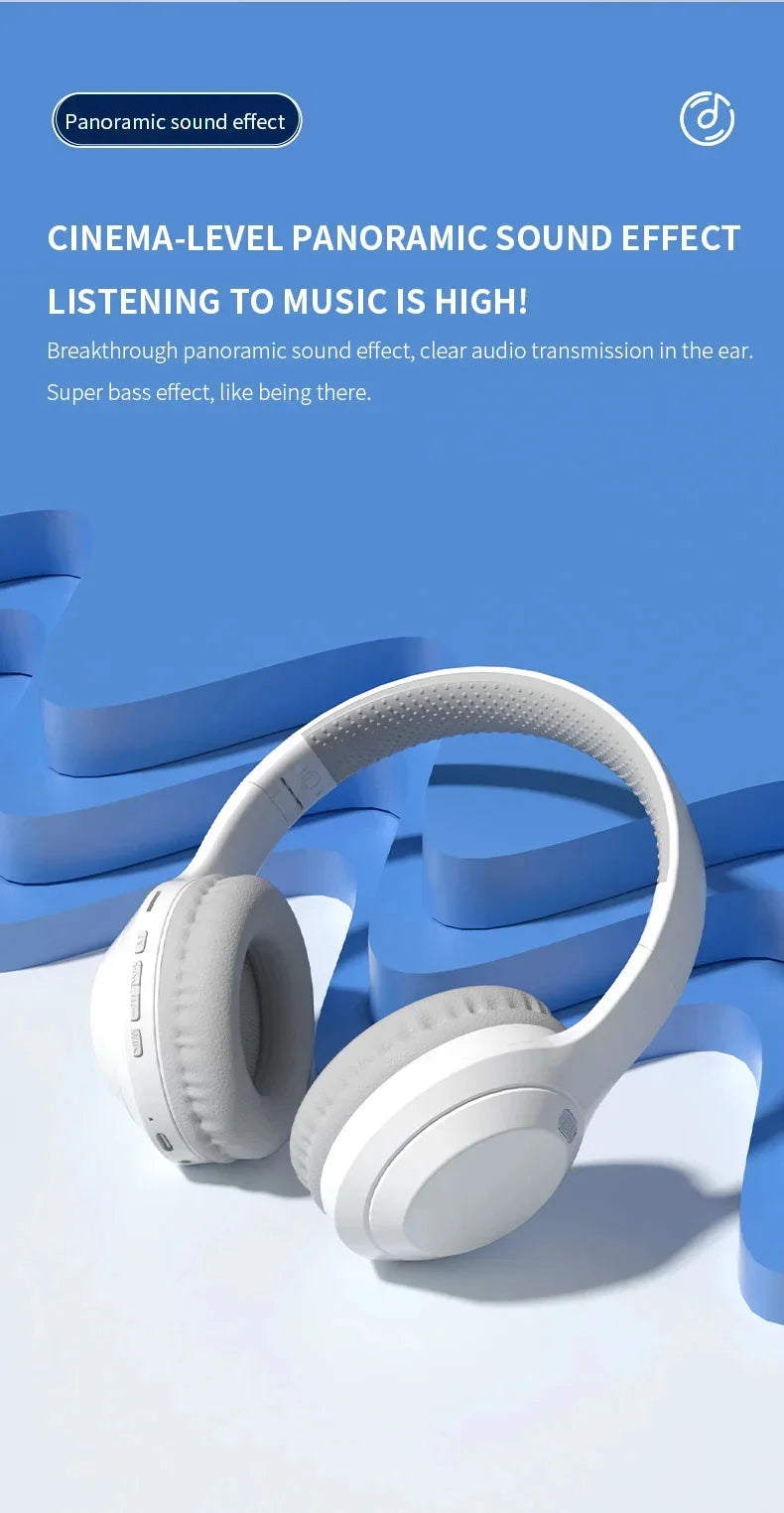 LonMao Auriculares Bluetooth 5.3 Gaming Plegables