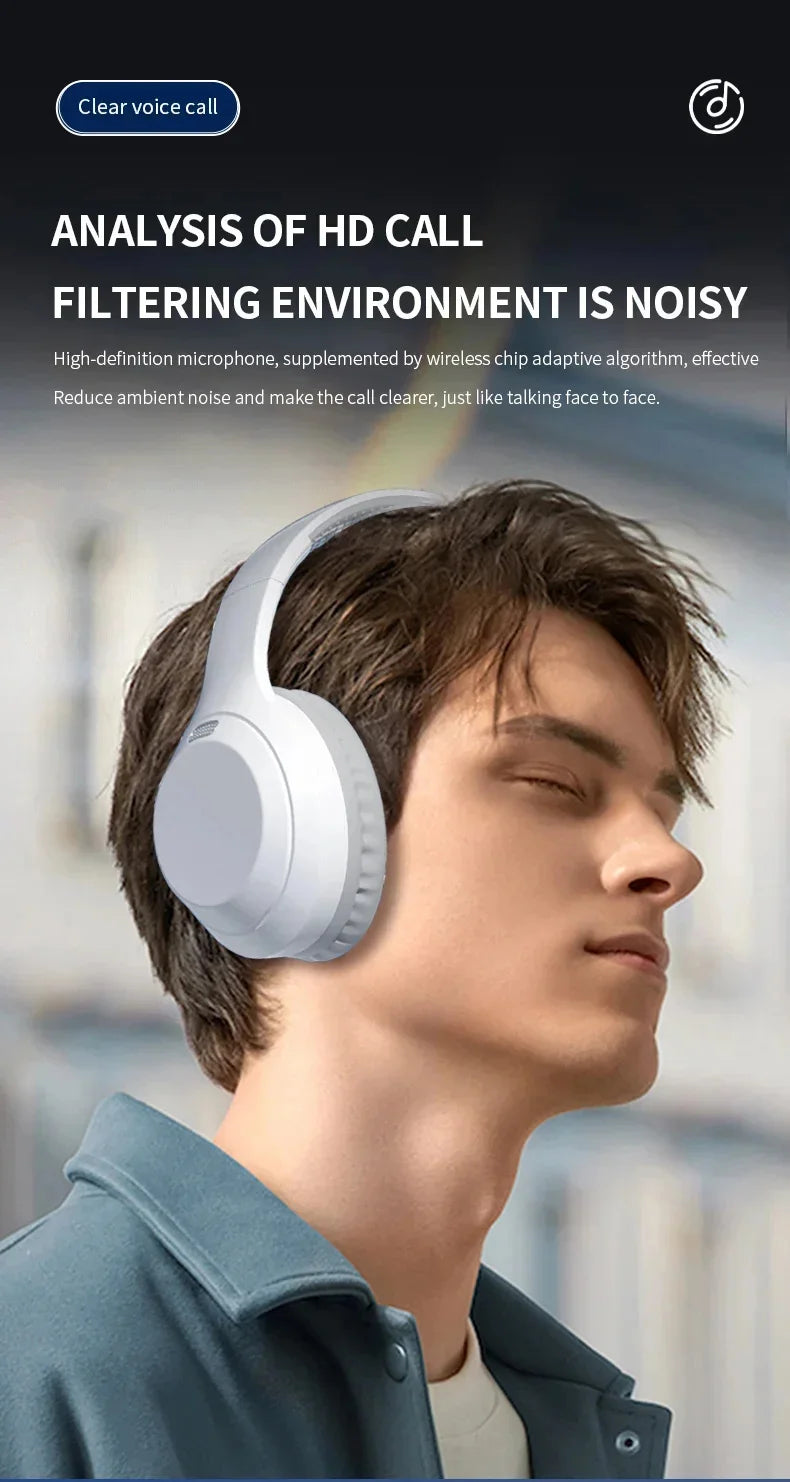 LonMao Auriculares Bluetooth 5.3 Gaming Plegables