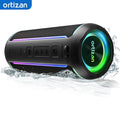 Ortizan X30 Altavoz Bluetooth portátil 40W al aire libre IPX7 impermeable bajo Boost caja de sonido 3-EQ TWS doble emparejamiento BT5.3 luces RGB