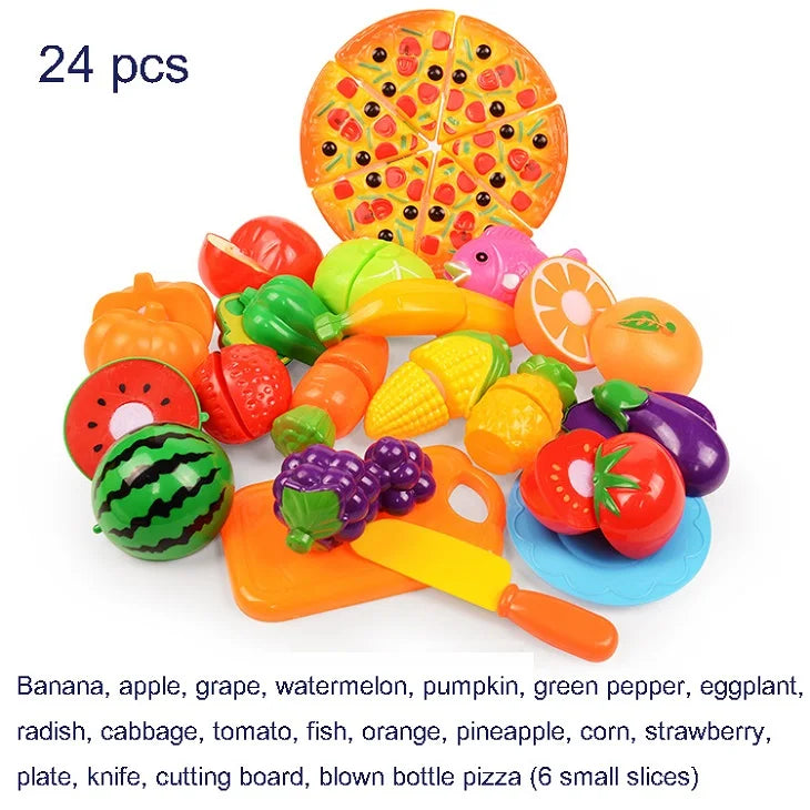 Juego de Corte de Frutas y Verduras para Niños Set de Cocina