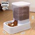 Comedero Automático para Mascotas de 1.2L/1.5L, Dispensador de Agua de Plástico de Gran Capacidad para Perros y Gatos, Juego de Comederos, 3 Colores, 2 Estilos