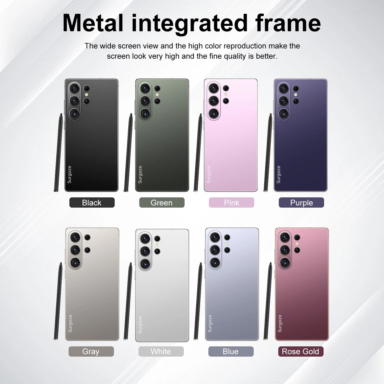 Teléfono Inteligente SURGAZE Versión Global S26 Ultra 5G Android 5300mAH 12GB RAM 512GB ROM 6.6 Pulgadas 24+48MP Red 5G