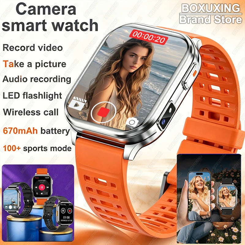 Reloj Inteligente Cámara Monitor de Salud Fitness