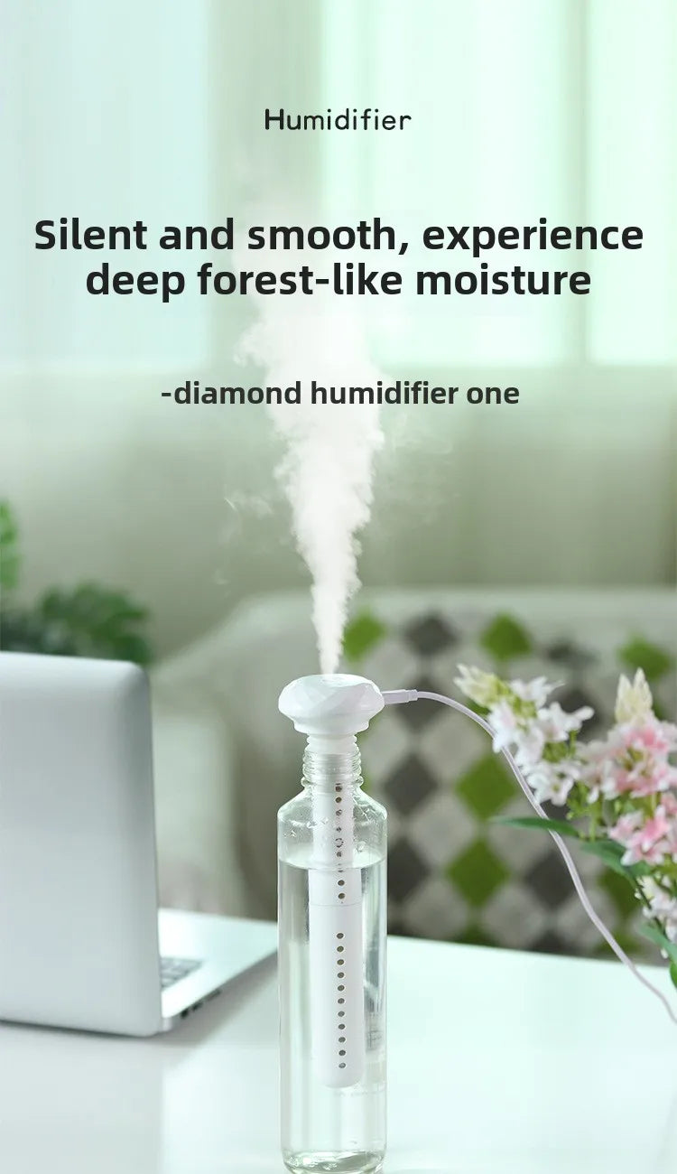Humidificador ultrasónico X7 con difusor de aceites esenciales y carga USB