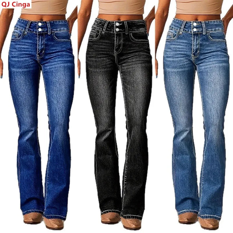 Pantalones de Mezclilla Elástica para Mujer