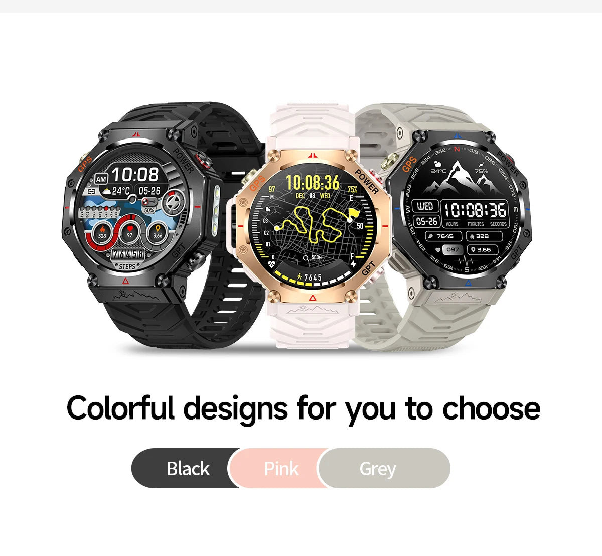 T-Rex 3 Ultra Reloj Inteligente Militar 10ATM