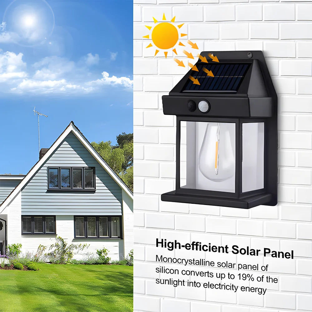 Lámpara Solar de Pared Impermeable para Jardín y Exteriores
