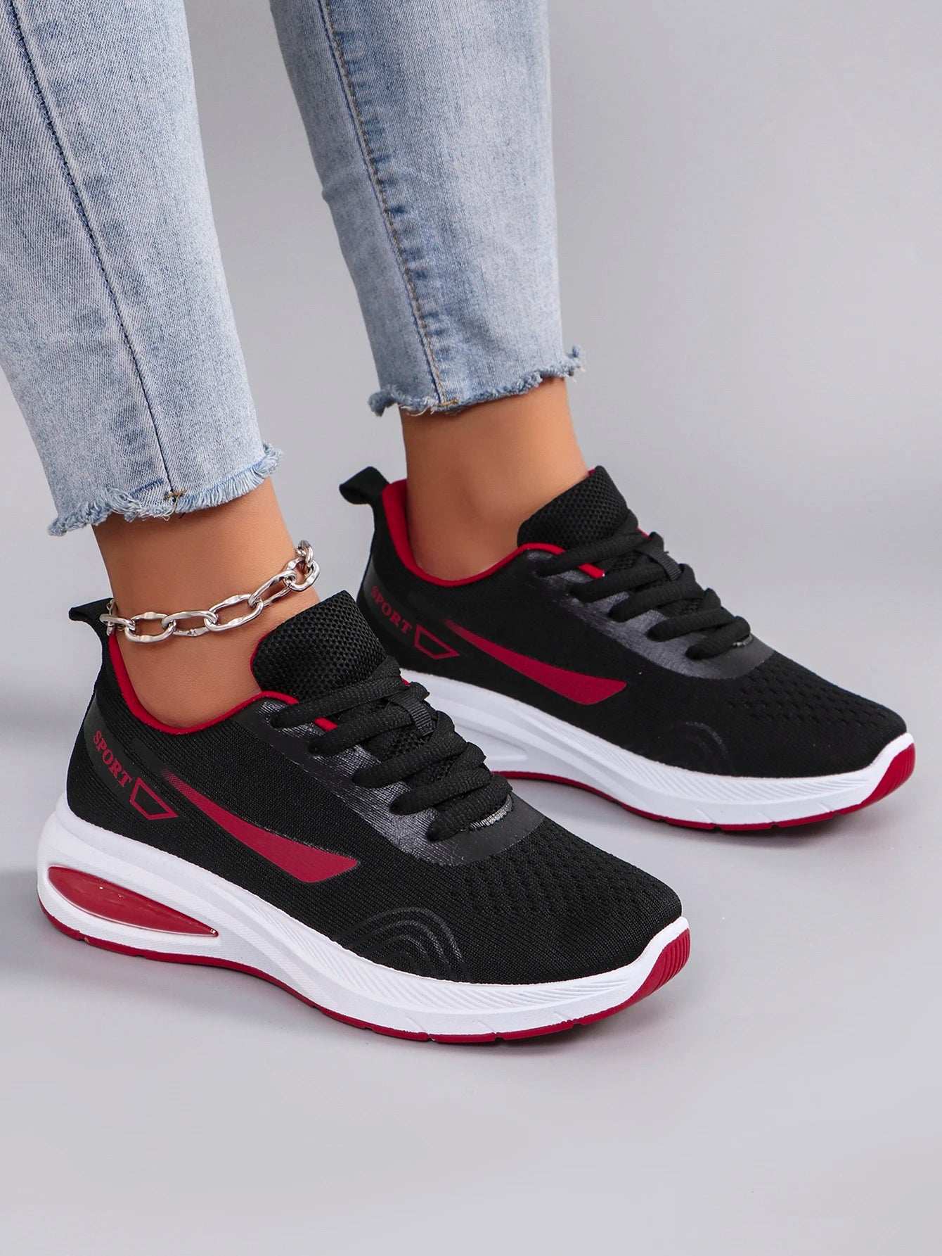 Nuevos zapatos deportivos de primavera para mujer, zapatos deportivos informales a la moda, transpirables, ligeros, antideslizantes, resistentes al desgaste, zapatos planos