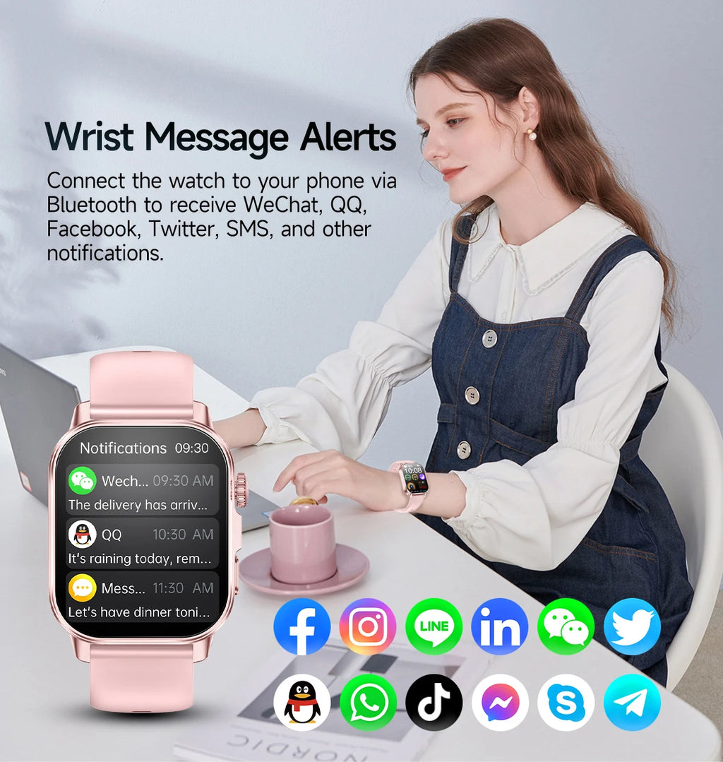 Reloj Inteligente con Diagnóstico ECG, Oxígeno en Sangre y Pantalla AMOLED