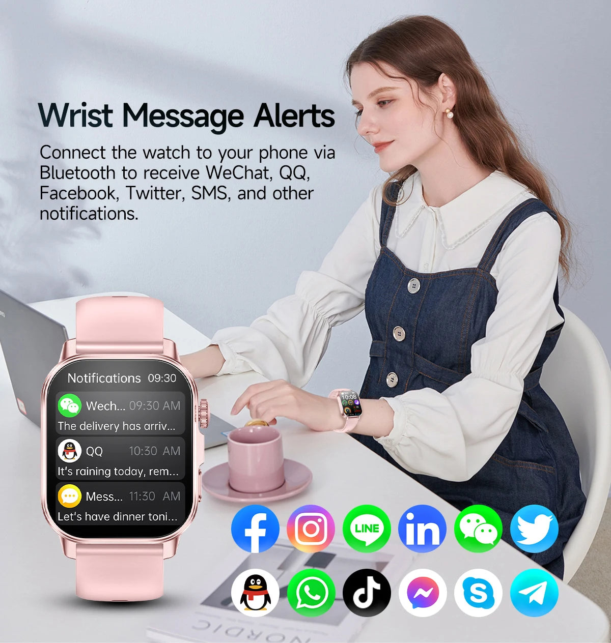 Reloj Inteligente con Diagnóstico ECG, Oxígeno en Sangre y Pantalla AMOLED
