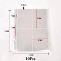 10 Hojas A5 Transparentes de PP con 6 Agujeros para Archivador, Bolsas de Almacenamiento de Fotos, Tarjetas y Datos, Páginas Interiores para Libros
