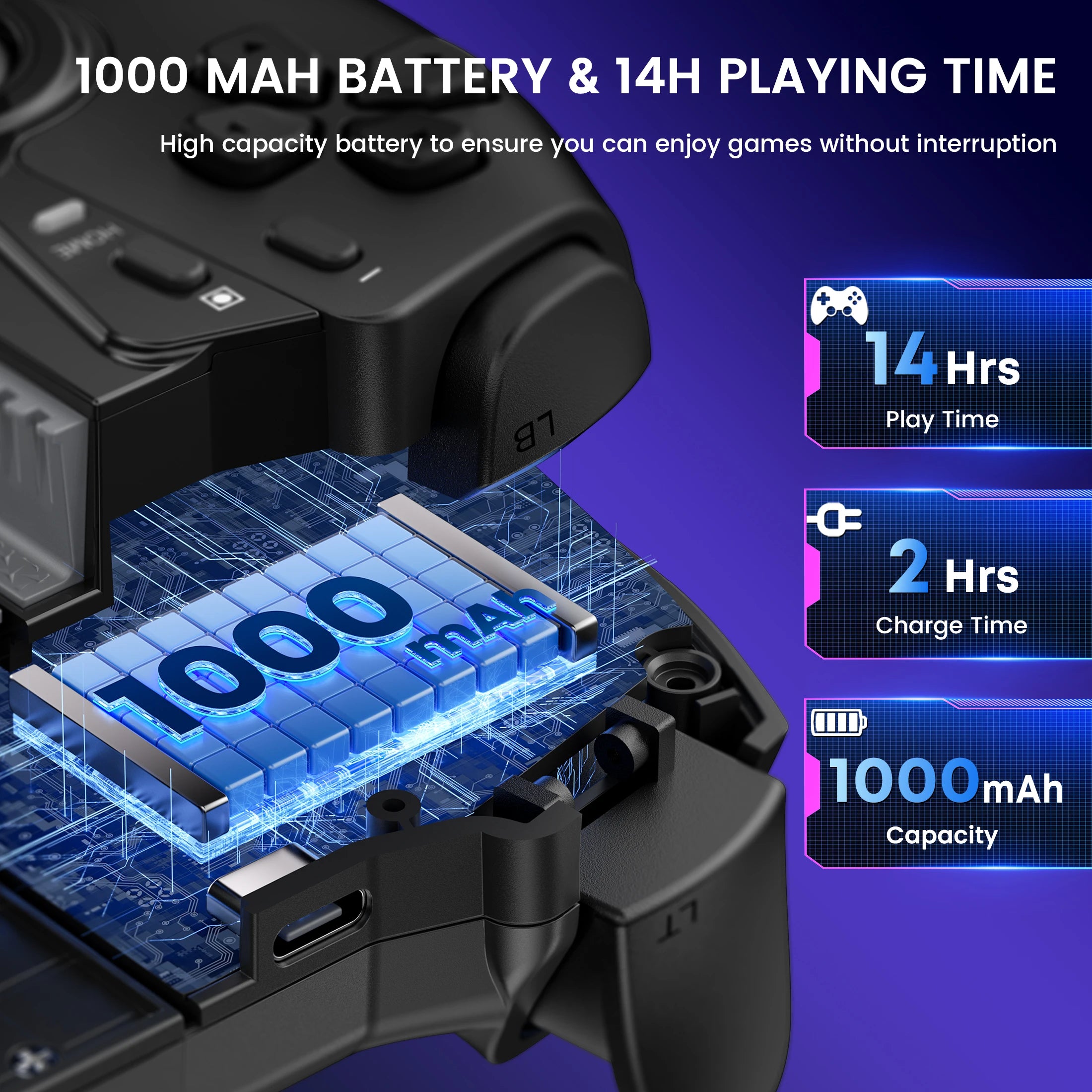 BEBONCOOL Bluetooth Gamepad controlador de juegos de efecto Hall para Nintendo Switch 2/Switch/Switch OLED/teléfono Android/iPhone