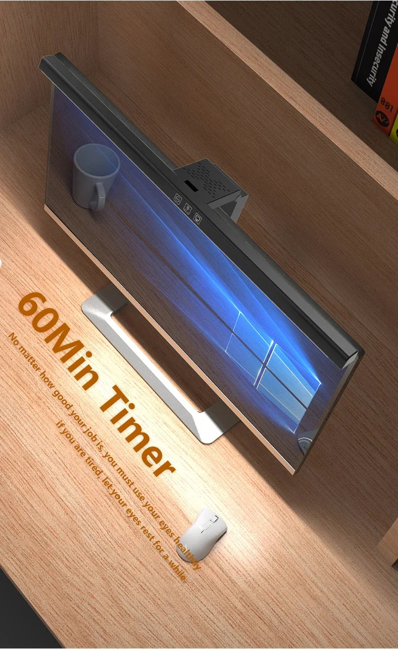 Barra de luz para Monitor de ordenador de 50cm, luces colgantes para pantalla, atenuación continua, lámpara de escritorio USB para estudio, luz de lectura, lámpara para Monitor de mesa