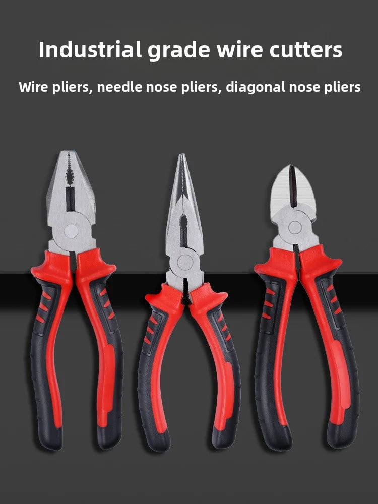 Alicates para cables eléctricos, herramienta multifunción afilada de gran apertura para cortar, torcer y agarrar cables de Metal, herramienta Industrial resistente