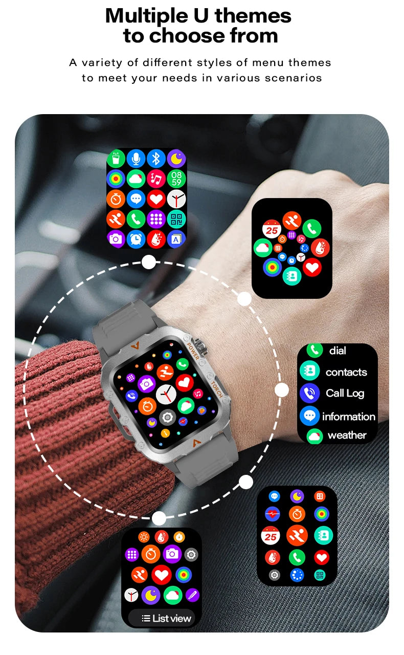 Reloj Inteligente con Monitor de Actividad Física y Bluetooth