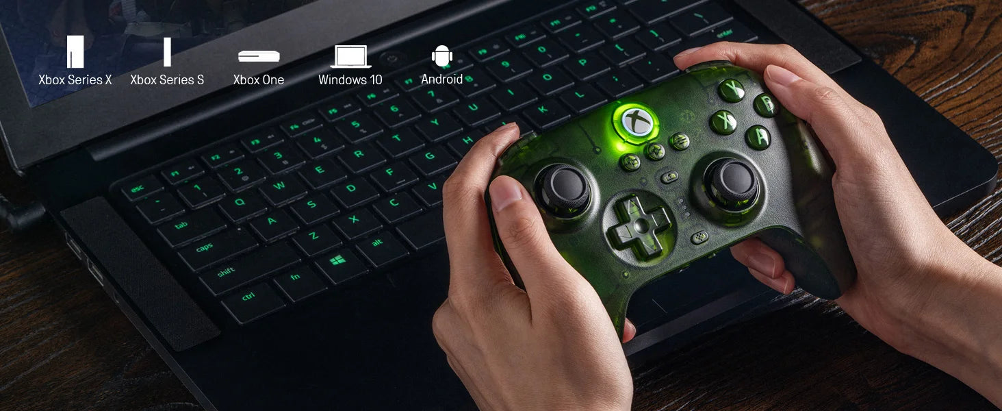 Control de Juego 8BitDo Ultimate de 3 Modos para Xbox, Gamepad Bluetooth con Joysticks de Efecto Hall, para PC Windows y Android