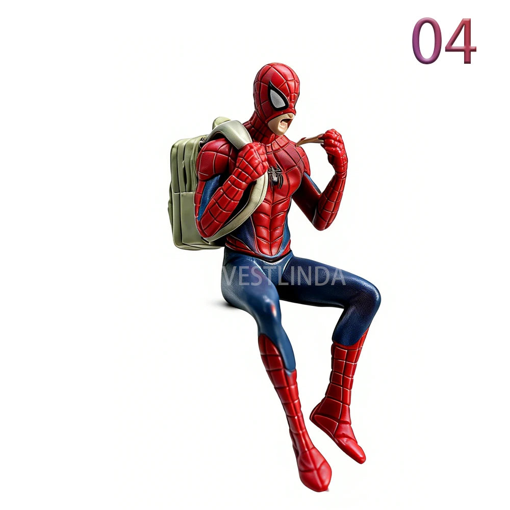 Mini Figuras de Superhéroes de 7-9 cm, Modelo de Spiderman, Juguete Coleccionable, Estatuilla de Películas Clásicas, Decoración Portátil para Escritorio, Juguetes Divertidos