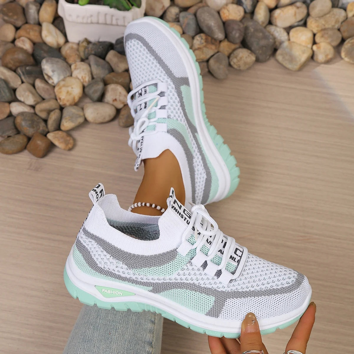 Zapatillas Informales de Lona para Mujer con Cordones