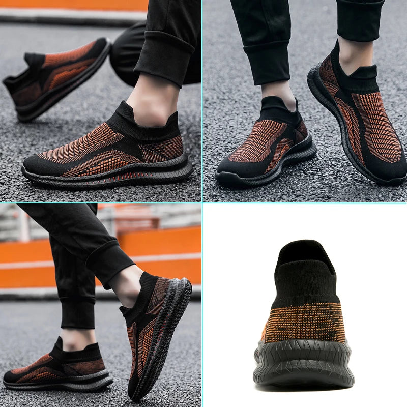 Zapatos transpirables para caminar para hombre, mocasines ligeros para exteriores, zapatos informales suaves y flexibles para hombre, calzado de moda, zapatillas de deporte 39-48