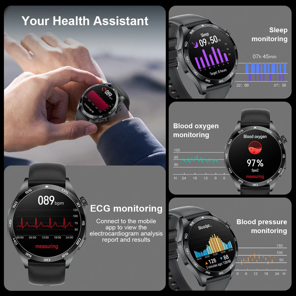 Reloj Inteligente Bluetooth ECG Salud