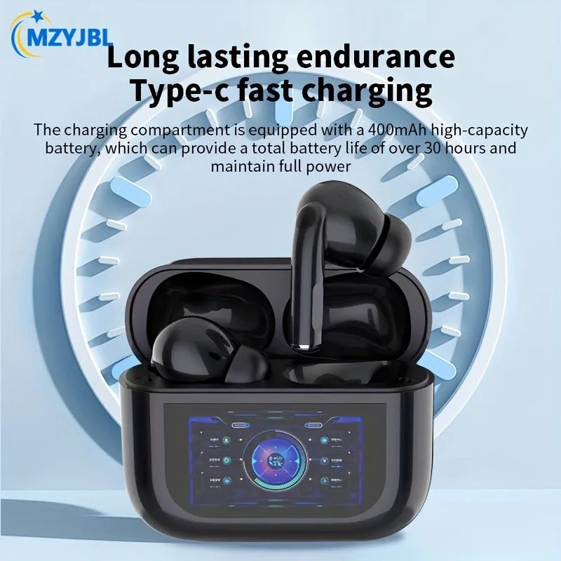 Auriculares inalámbricos ANC con pantalla LED y cancelación de ruido YX30, cascos deportivos con Bluetooth y micrófono para auriculares Xiaomi