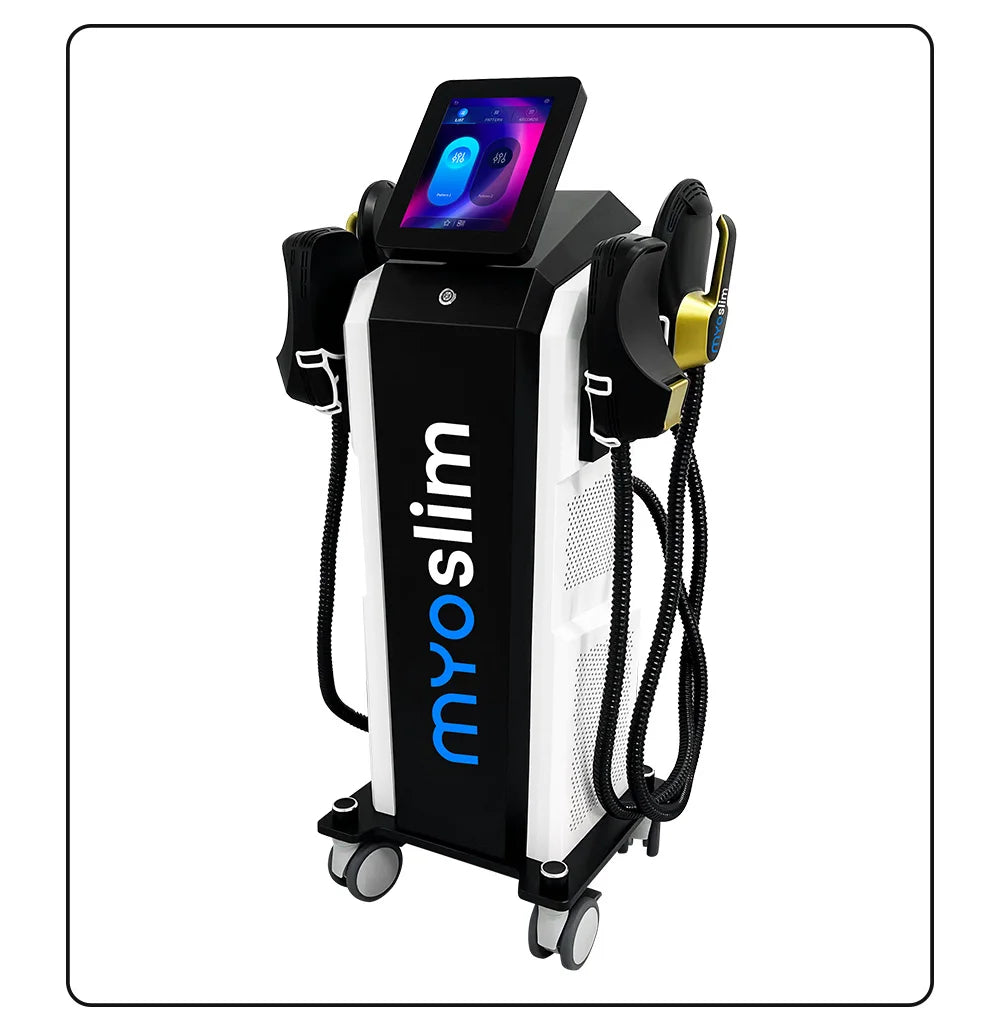 Myoslim 15 Tes 6500W NEO Slimming Nova, Quemador de Grasa, Estimulación Muscular EMS, Estimulación Electromagnética Corporal, Pantalla Plegable Profesional