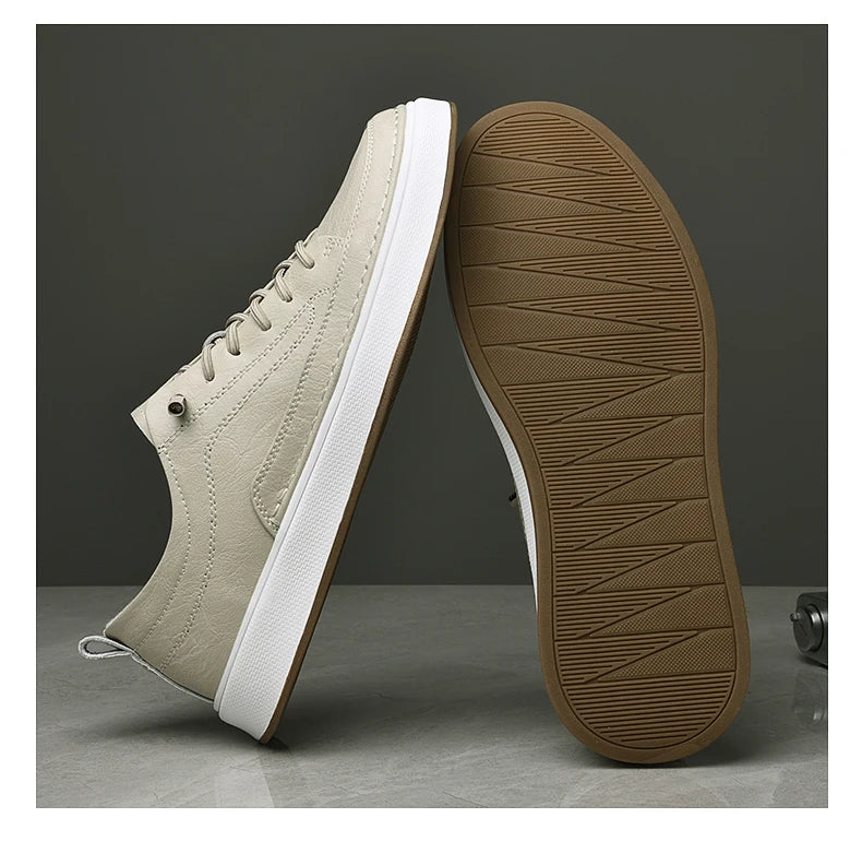 Zapatos de cuero genuino para hombre de marca, cómodas plantillas de suela blanda, zapatos Oxford informales para hombre, calzado deportivo para exteriores