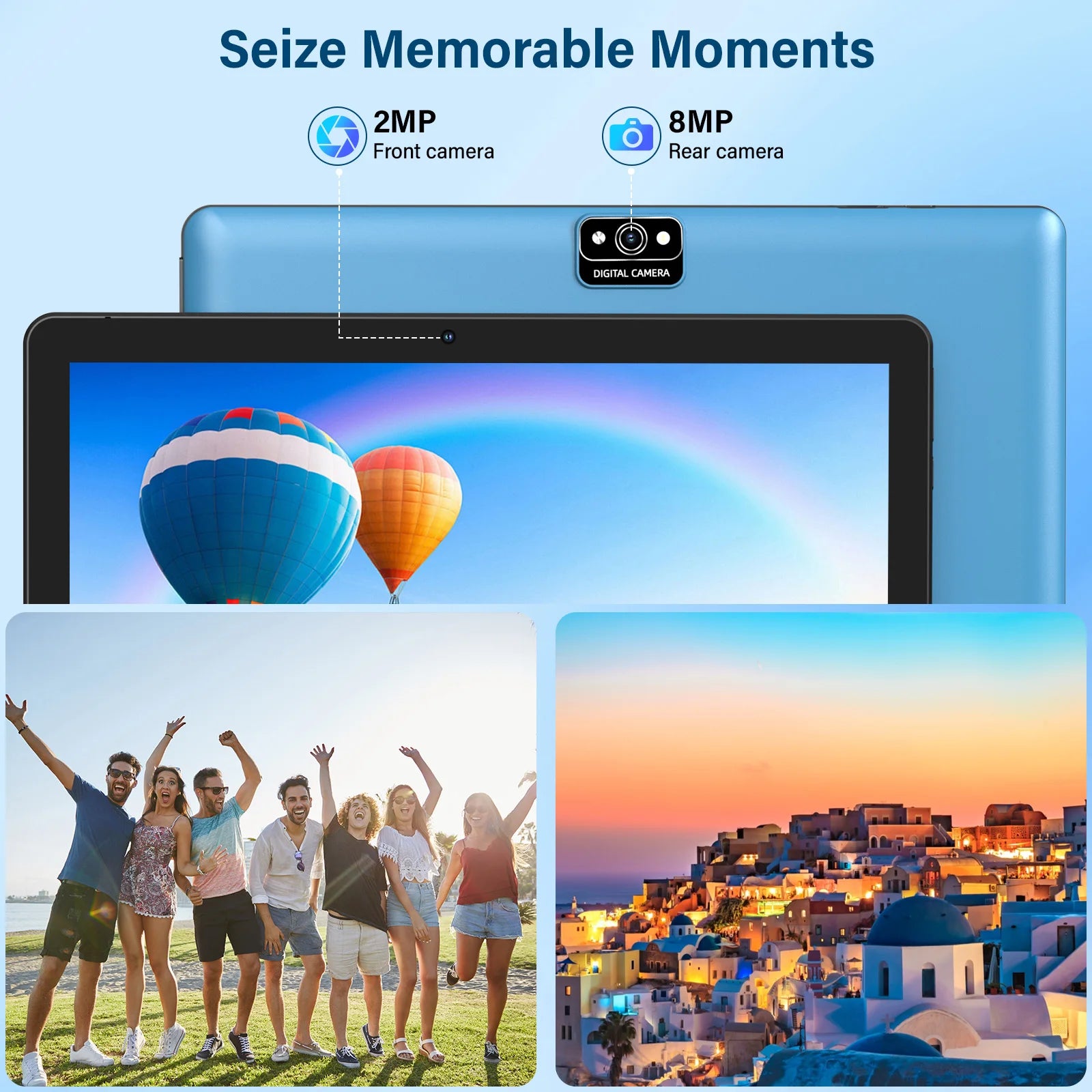 Tablet BAKEN Android 15 de 10 pulgadas, 12GB RAM, 64GB, Wi-Fi 6, Google Play