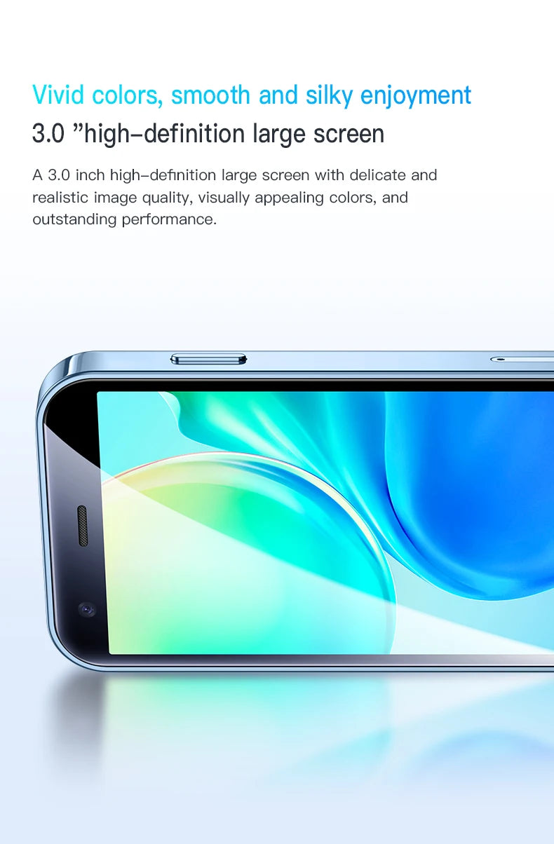 SOYES XS15 Mini Smartphone 3,0 "Android8.1 Quad-core 2GB RAM 16GB ROM Dual SIM en espera red 3G teléfono pequeño