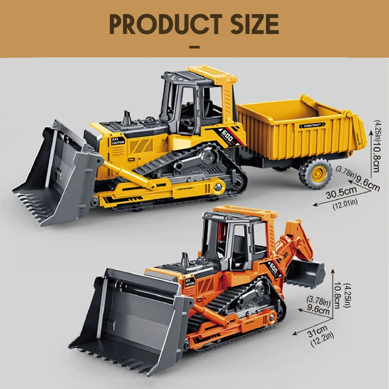 Set de Vehículos de Ingeniería Diecast para Niños 1:24