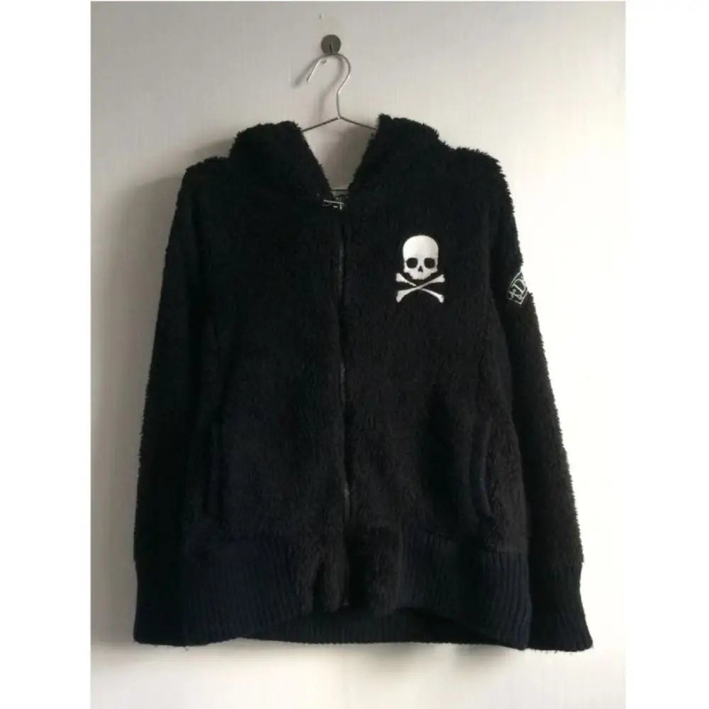 Chaqueta con capucha Y2k para mujer, estilo gótico grunge con cremallera