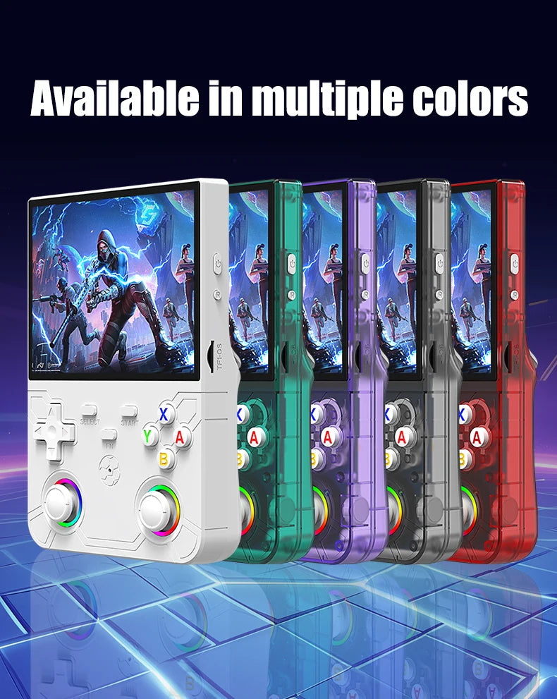 Consola portátil retro R36 Ultra X: 1 GB de RAM, WiFi 2.4G, más de 30 emuladores, altavoces duales, soporte de vibración y carga por USB-C.