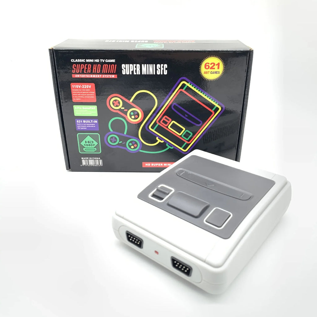 Mini consola de videojuegos Retro SFC621, 4K, HDMI, para SNES Home Came, juego SFC620 integrado con mando con cable, regalos para niños
