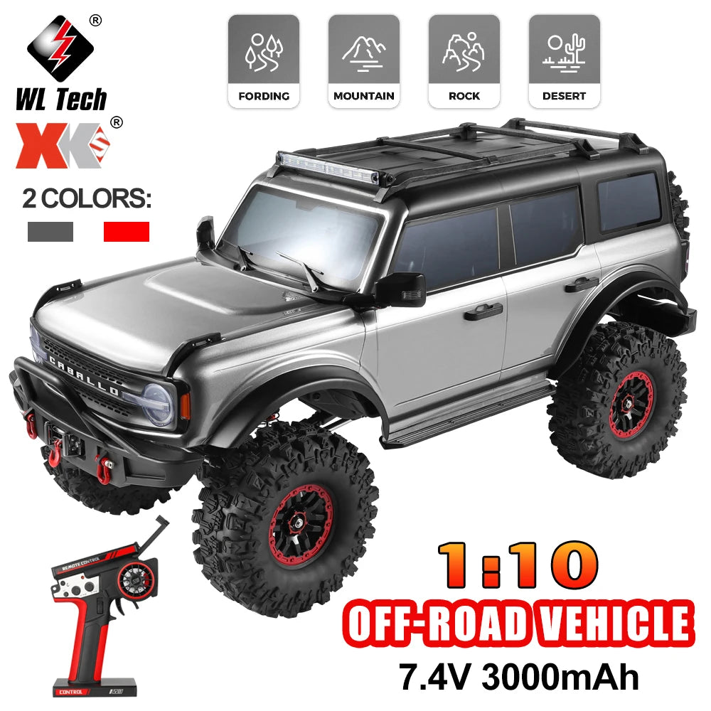 Coche RC WLtoys 104020 1:10 4WD Escalada Todoterreno 3000mAh