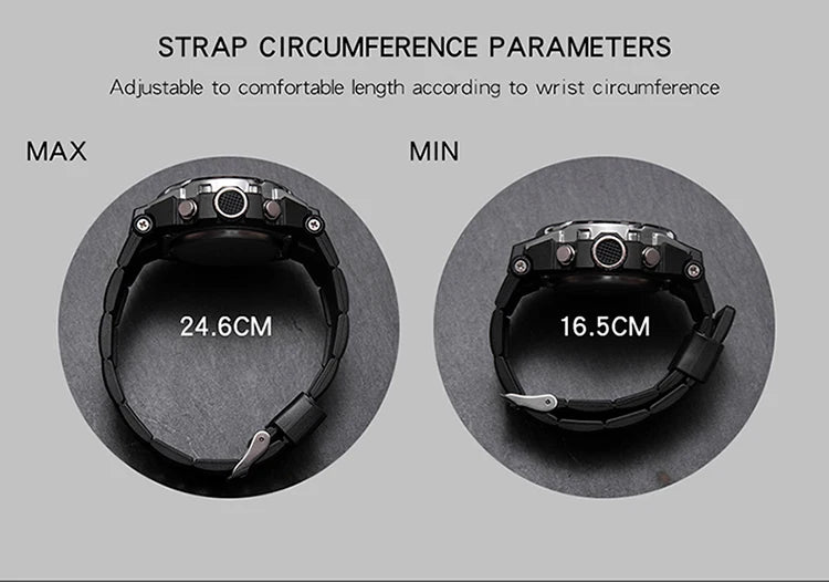 Reloj Militar SANDA Digital LED Doble Pantalla para Hombre