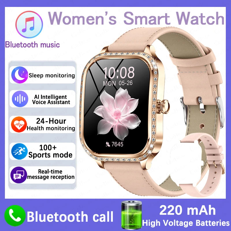Reloj Inteligente Mujer HD 1.75 Fitness Bluetooth